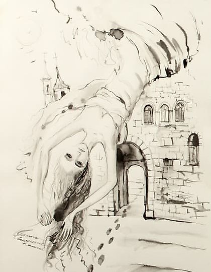 购买 第一场雪 (First snow) 纸，墨水 (paper, ink)