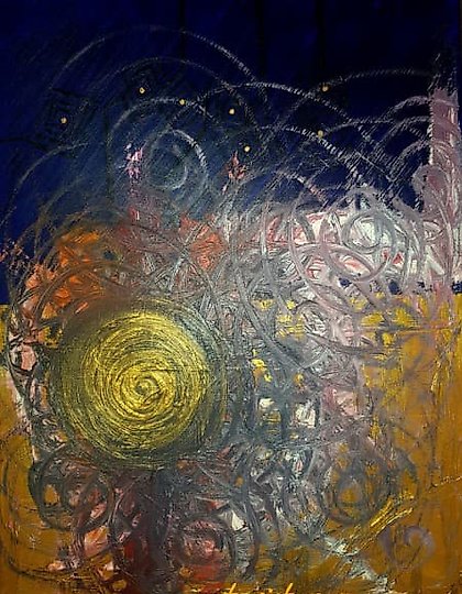 购买 熊女, 油画, 丙烯