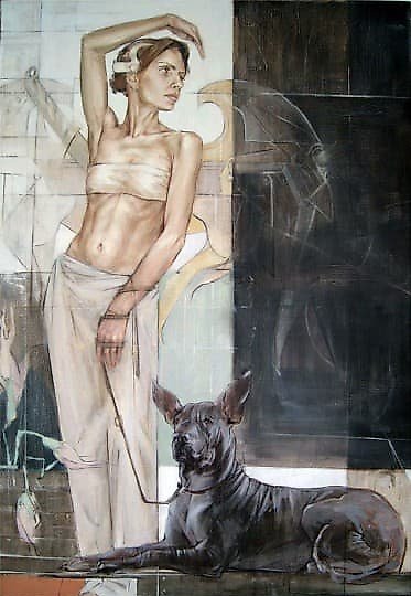 购买 "保护" 油画,画布