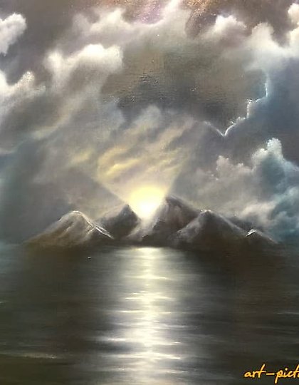 购买 无标题的油画，作者的多层次作品