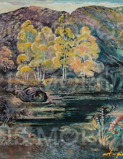 buy The translation of the text is:  
"Spring" Paper/Wattman / Watercolor