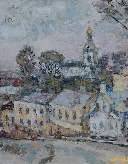 购买 斯莫LEN斯克。 Благовещенская大街。 布面油画,60 x 80厘米。