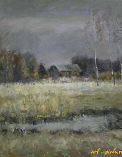 购买 晚秋。画布，油画。70 x 90 厘米