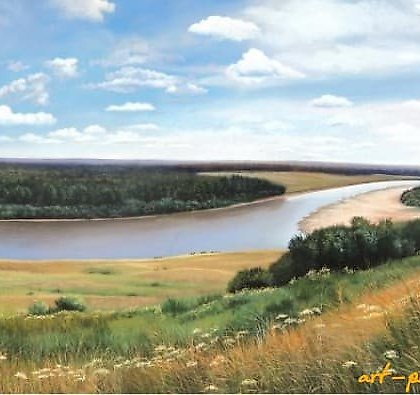 купить Русские просторы Масло,холст 