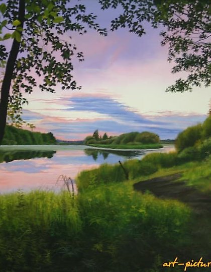 购买 岛屿 油画 布面