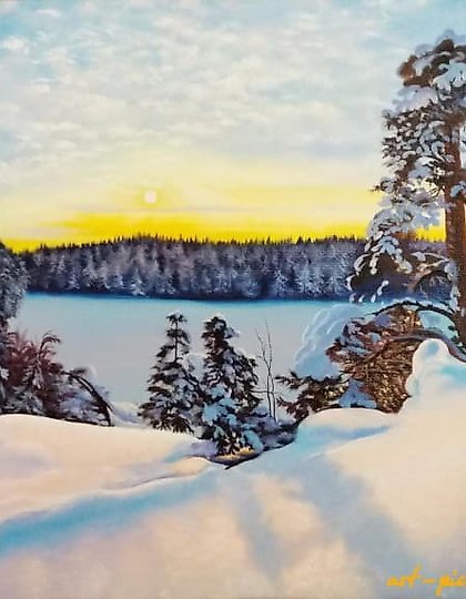 购买 斯特朗齐乌姆日落 油画,画布