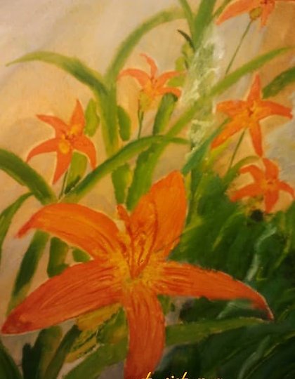 купить Лилия Бумага, масло