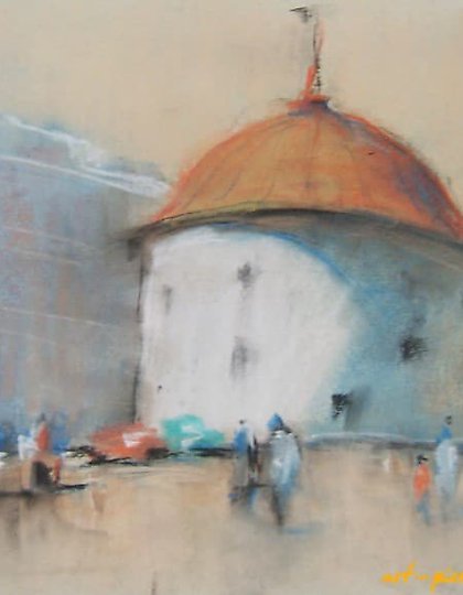 购买 圆塔 粉彩，纸张