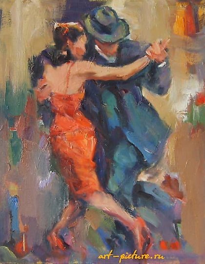 购买 跳舞的伴侣 油画，画布
