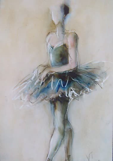 купить Балерина масло,картон 