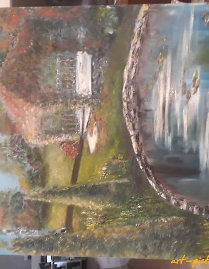 купить Осень в Горшково Масло, холст на подрамнике 