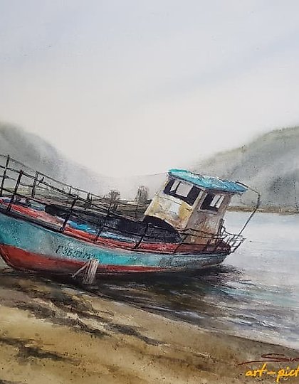 buy "Memories of Teriberka Watercolor"