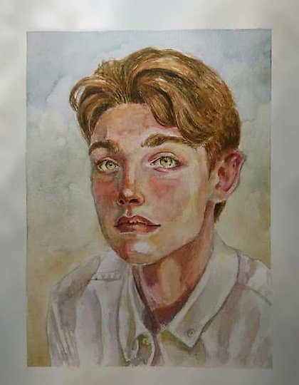 buy The text "Солнечная аура Акварель" translates to "Sunny Aura Watercolor" in English.