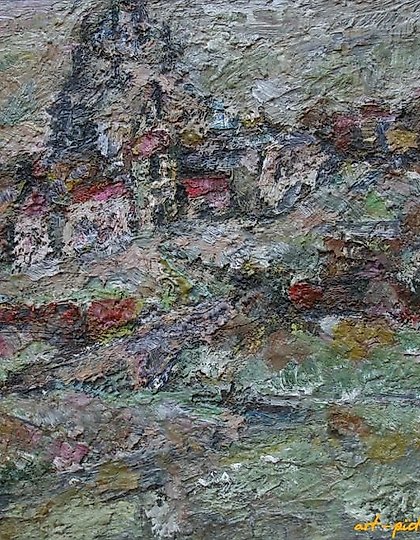 купить Смоленск, ул. Благовещенская. Картон, масло. 40 х 50 см