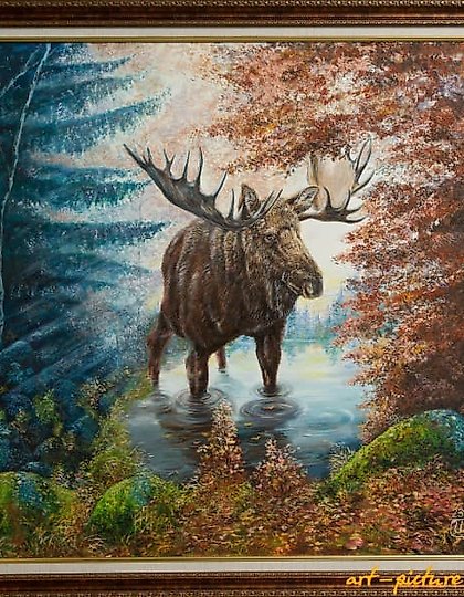 购买 森林巨人 油画，画布