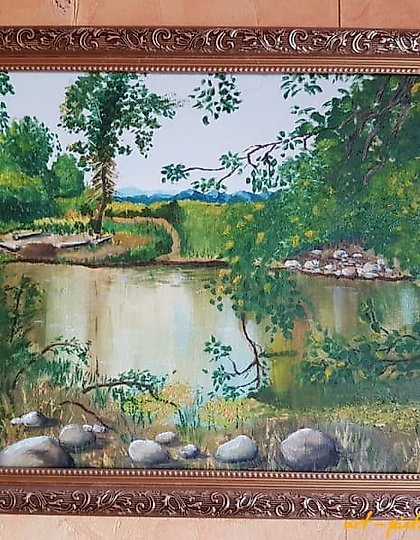 buy "Tuan" canvas on cardboard, butter