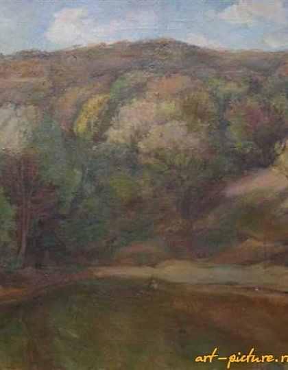购买 水坝。画布，油画。57 x 68 厘米