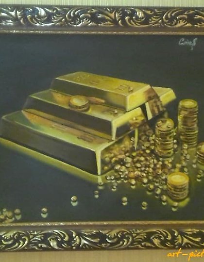 购买 俄罗斯的黄金，油画布
