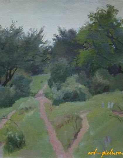buy Mountain paths. Canvas, oil. 52 x 65 cm.