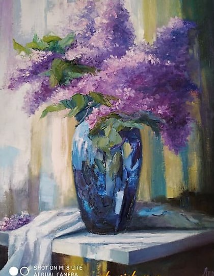 купить Сирень Масло, холст 