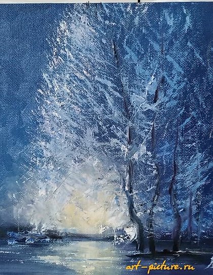 купить Ночь Масло, холст 