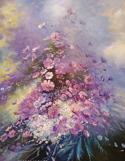 купить Фиолетовое лето Масло, холст