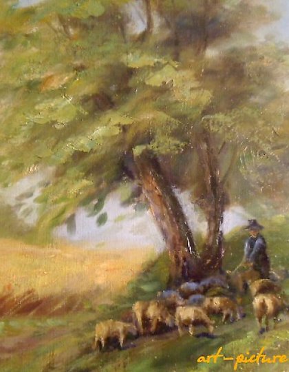 buy Rural landscape, canvas, oil. 60 x 80 cm.