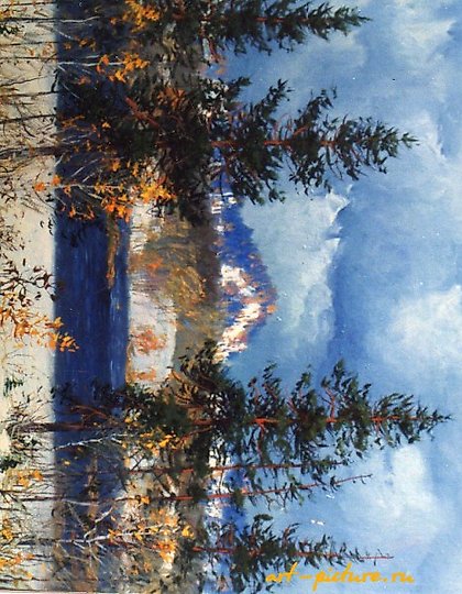 купить Первый снег холст,масло 