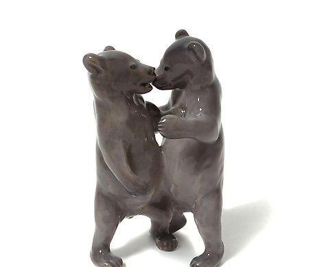 两个熊。丹麦，哥本哈根，皇家哥本哈根，1923年之前