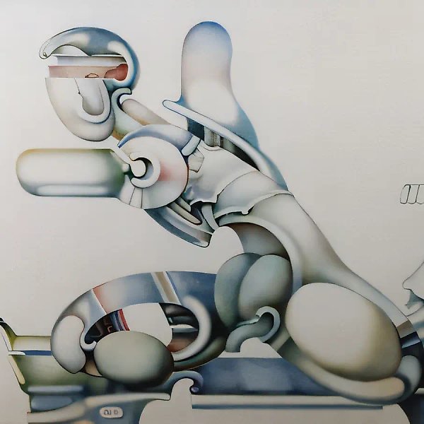 She (Large White Figure), 1990, canvas, oil, 140x170. Author`s property