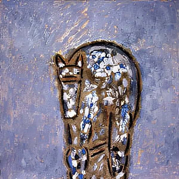 Арсений Седугин. Все устают, даже лошади., 1950, дерево, сукно, масло, 130х70