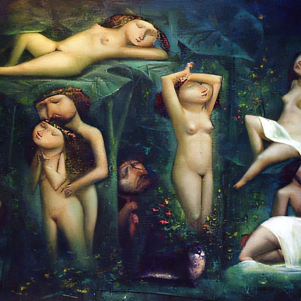 Ночь Ивана Купалы, 2000, холст, масло, 70х90