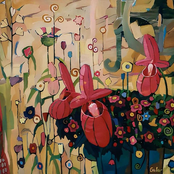 Вечер в саду, 1999, акрил на холсте, 100x120, $3000