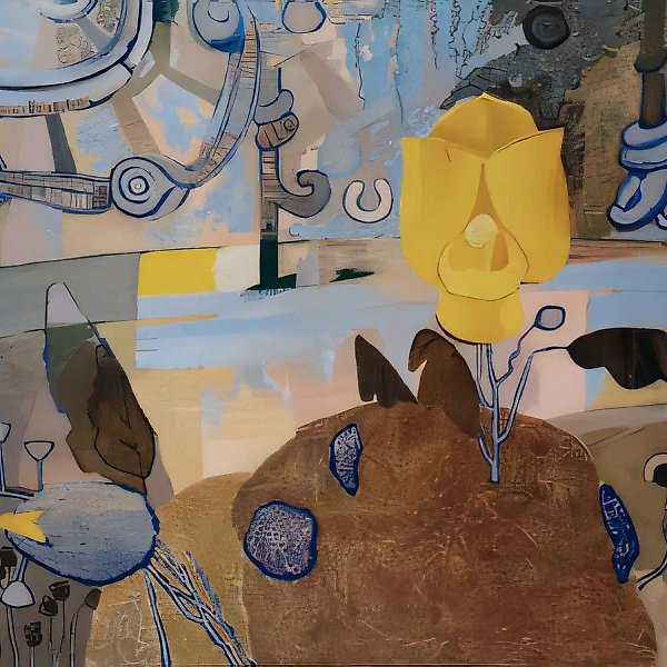 Утро в саду, 1999, акрил на холсте, 120x140, $5000