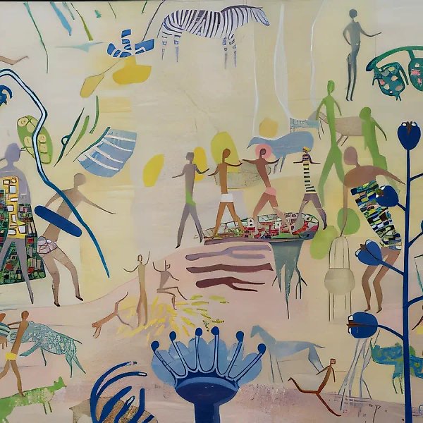 Ламбада, 1999, акрил на холсте, 120x140, $4000
