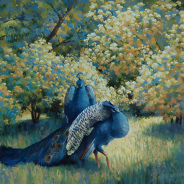 Птицы, 1995, масло на холсте, 90x120, $2000