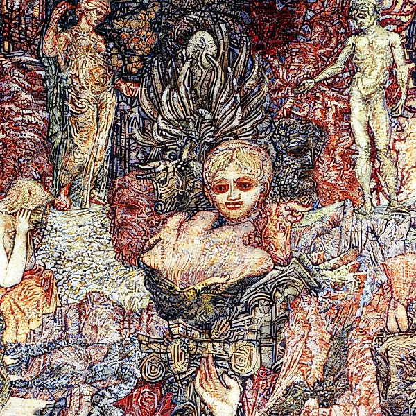标志，1996年，布面油画，综合材料，80x100厘米