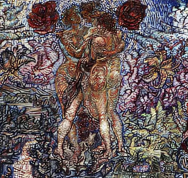 伊斯特拉，1999年，布面油画，混合技法，45x90