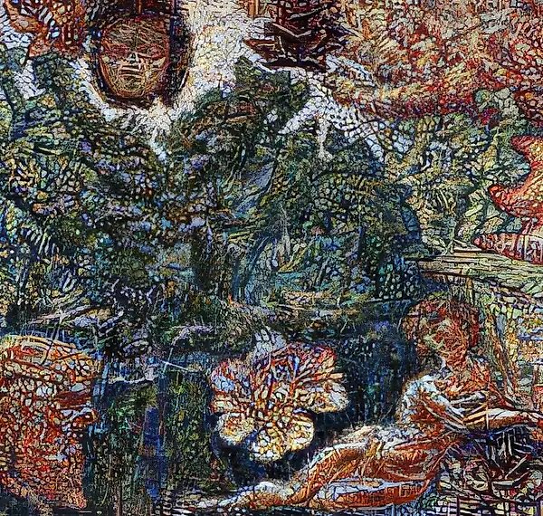 1996年5月，布面油画，综合技法，50×100