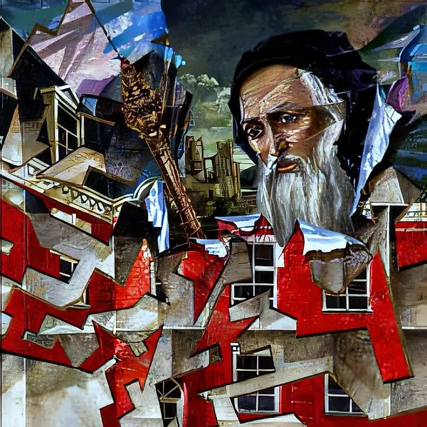 摩西的足迹,1992年,布面油画,100x92,作者私人收藏