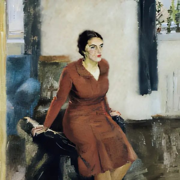 В интерьере., 1946, холст, масло, 70х50 $20.000