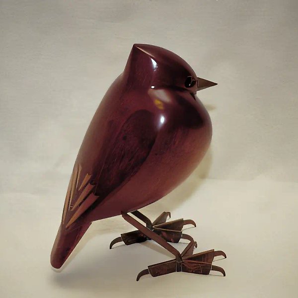 Bird, 2000, wood, metal, height 19 sm