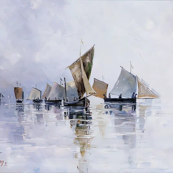 Перед грозой, 1999, масло на холсте, 50x60. Александр Панюков