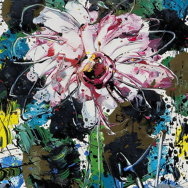 A Flower, 1997, oil on canvas, 70x50