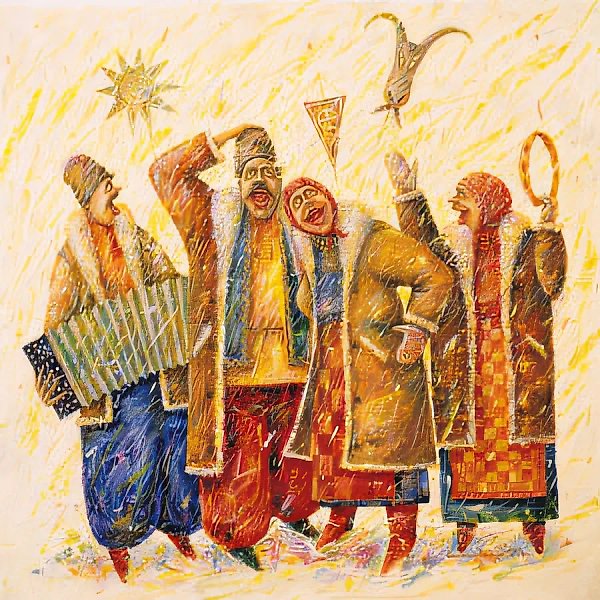 卡利亚德基，1998年，布面油画，60×60