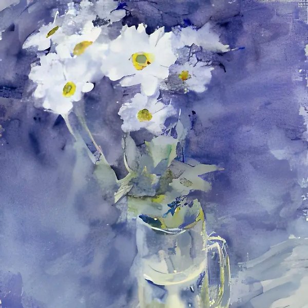 Кружка с цветами, 1999, акварель, бумага, 43x32,5, $500. Собственность автора