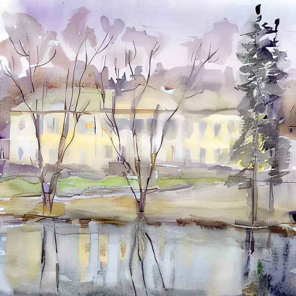 The Viazemskies` country., 2001, water-colour, paper, 44,5x35, $500, Author`s property