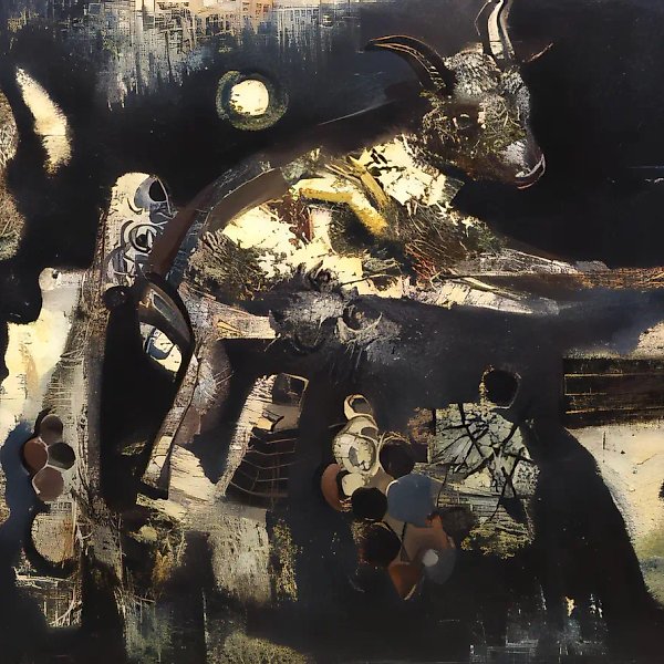 Телец (серия «Знаки зодиака»), 1991, масло на холсте, 90x120, $3000
