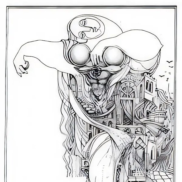 Память о городе, оставленном навсегда, 1995, тушь, бумага, перо, 60x40, $600