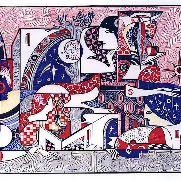 Путь в Самарру, 1999, цветная тушь, бумага, перо, 30x50, $600